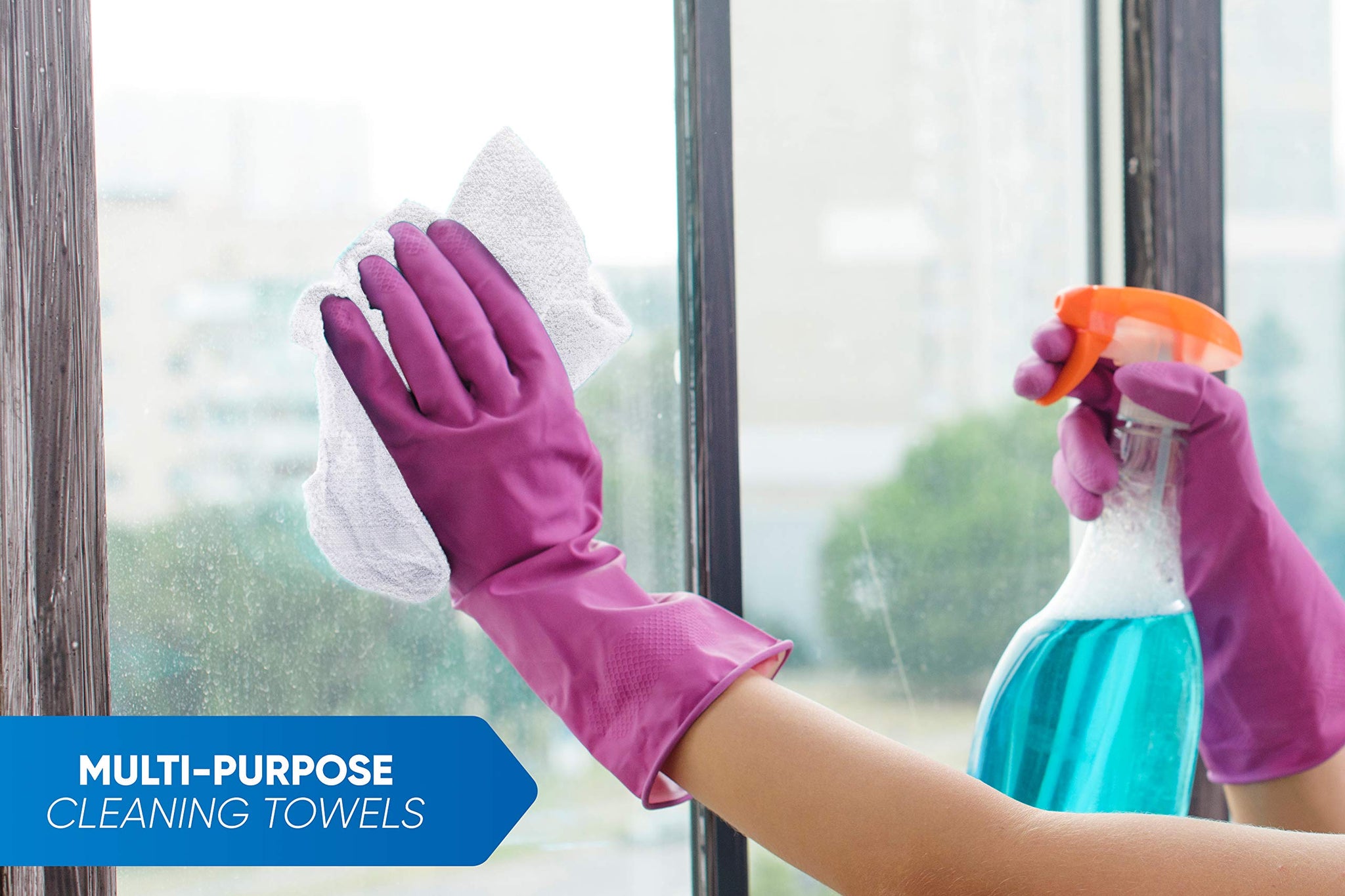 100% Cotton Terry Towels Cleaning Cloths Pack of 50 (12x12 Inches) White Cotton Terry Cloth Bar Rags White Bar Towels, Multipurpose High Absorbent