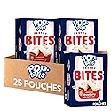 Pop-Tarts Baked Pastry Bites, Kids Snacks, School Lunch, Frosted Strawberry (5 Boxes, 25 Pouches)