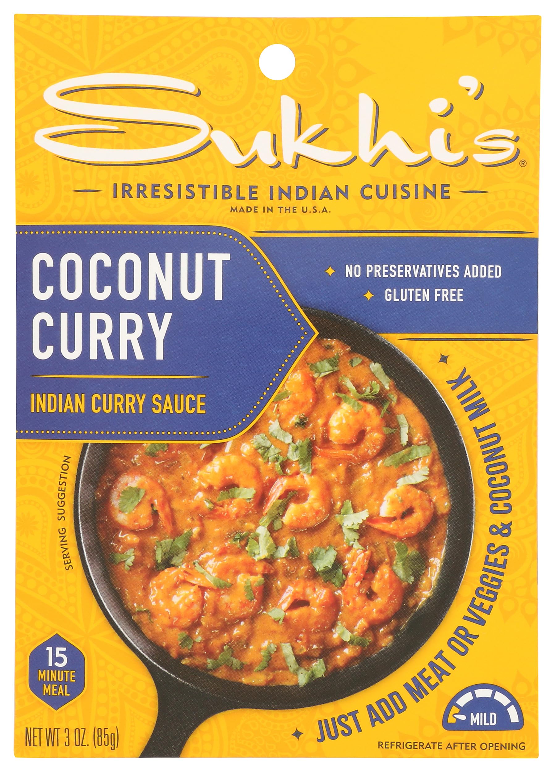 SUKHIS Madras Curry Paste Mix, 3 OZ