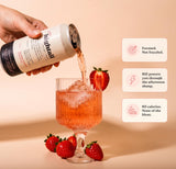 Hightail Halo Strawberry Hibiscus Sparkling Tea, L-Theanine + B12, 4 Pack
