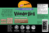 Dizzy Pig Wonder Bird Poultry Seasoning Rub (8oz Shaker) - Seasons 30+lbs of Food - Hand Made in the USA - MSG Free, Gluten Free
