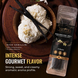 5Senses Uganda Vanilla Beans | Grade A Gourmet Whole Pods | Single Origin (Rwenzori Valleys) | High Vanillin (~2.5%) & Moisture (~30%) | 17-19cm Long