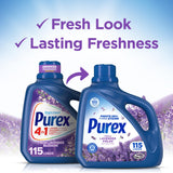 Purex Lavender Fields liquid Laundry Detergent, 150 fl oz, 115 loads