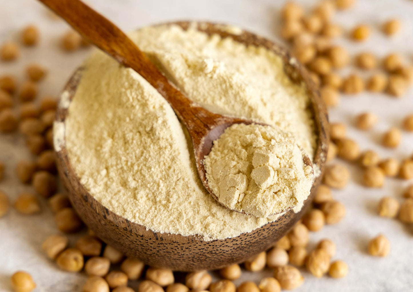Food to Live Organic Garbanzo Bean Flour, 1 Pound - Non-GMO Chickpea Flour, Stone Ground, Kosher, Vegan, Bulk, High in Protein and Fiber, Product