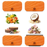 Car Air Freshener - Wood Air Freshener for Visor Clip - Long Lasting Car Odor Eliminator - Vehicle Scent Diffuser - (Coconut - Tropical Garden - Stone