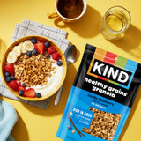 Kind Healthy Grains Granola, Vanilla Blueberry Clusters with Flax Seeds, Gluten Free, Healthy Snack Mix, 6g Protein, 11oz, 6 Count
