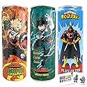 My Hero Academia Energy Drinks (3 Pack) Plus Ultra (All Might) , One For All (Deku), Ignite (Bakugo) with 2 Gosutoys Stickers