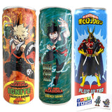 My Hero Academia Energy Drinks (3 Pack) Plus Ultra (All Might) , One For All (Deku), Ignite (Bakugo) with 2 Gosutoys Stickers