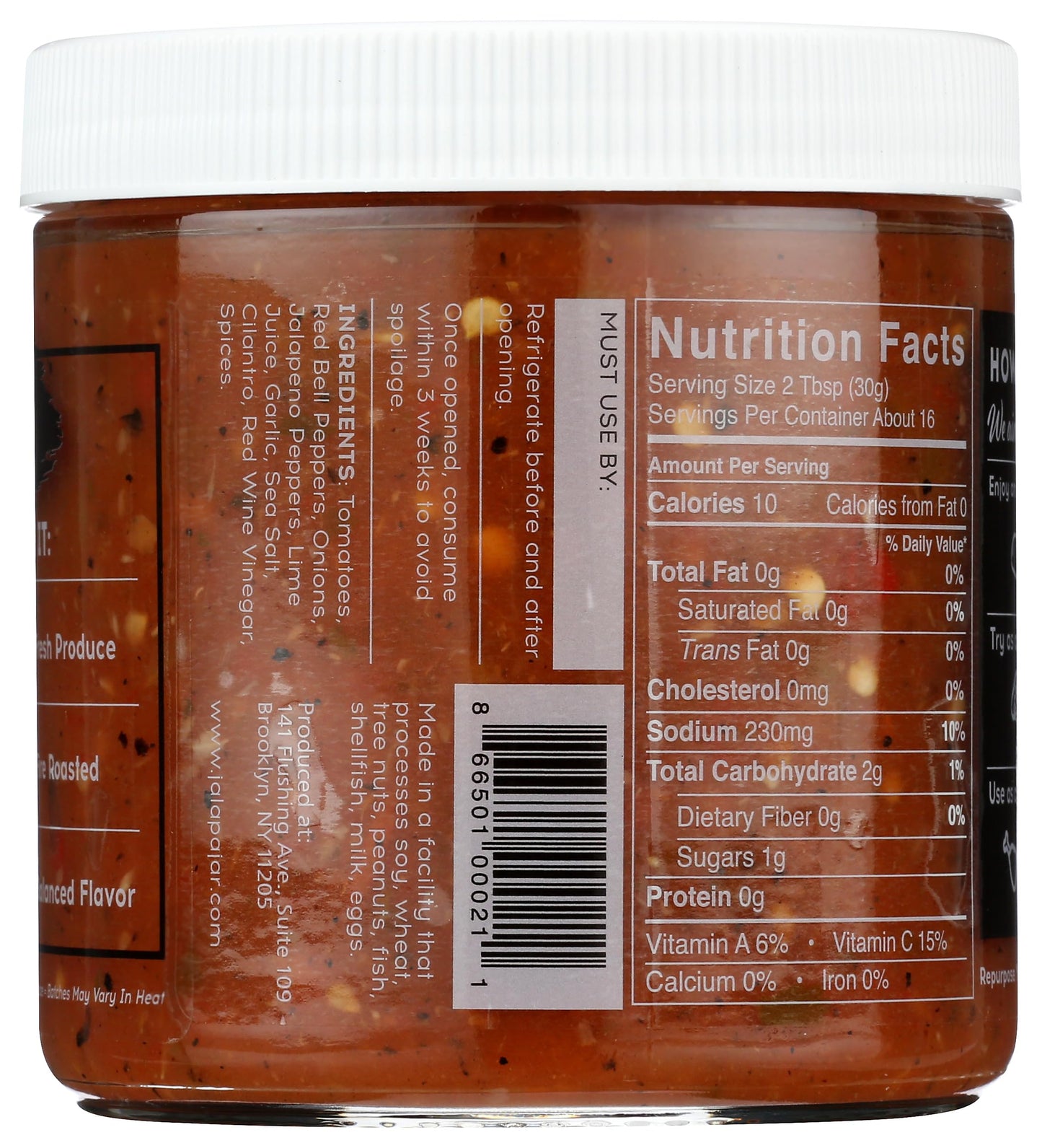 Jalapa Jar Brooklyn Blend Medium Salsa, 16 OZ