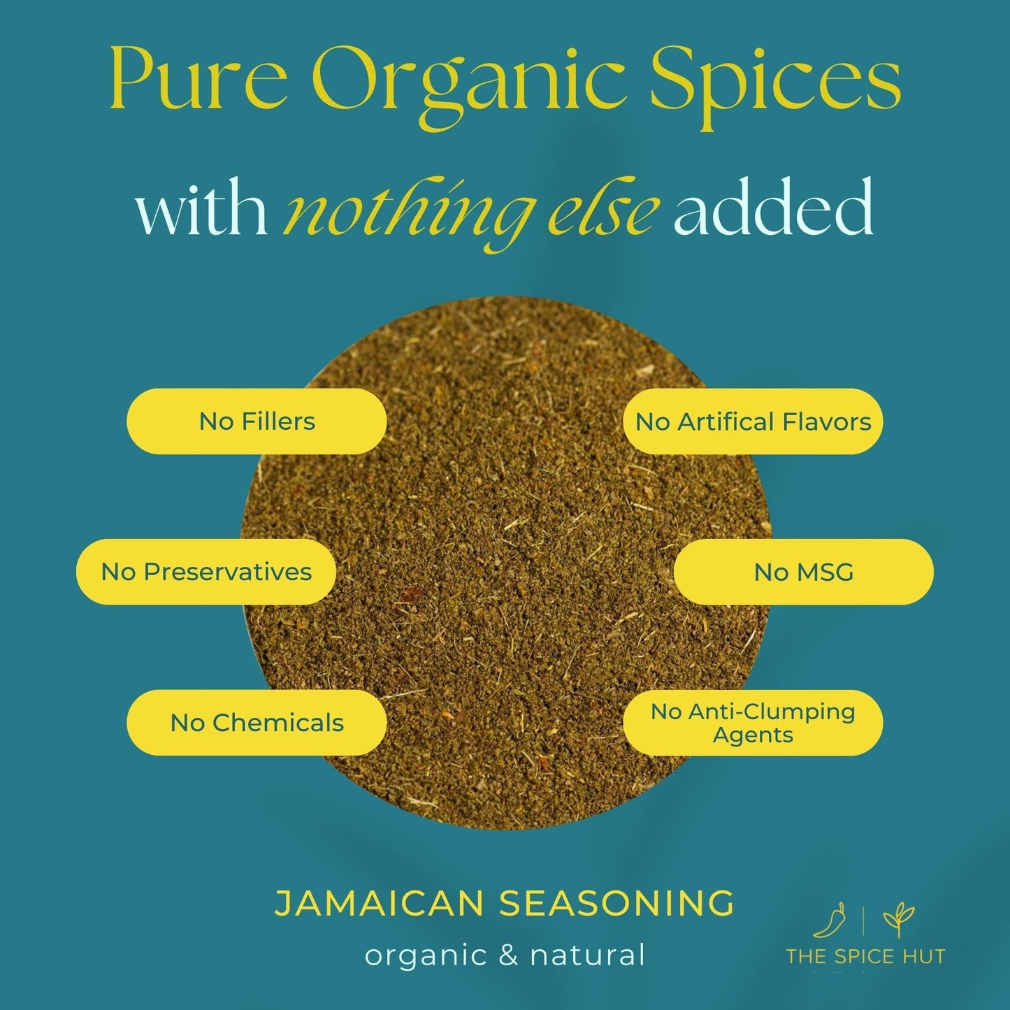 Organic Jamaican Jerk Seasoning Dry Rub for Cooking, with Salt / Jamaican Seasoning All Purpose Carribbean Spice Blend for Griling Jerk Chicken