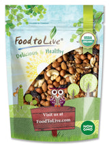 Food to Live Organic Go Raw Trail Mix, 4 Pounds - Raw and Non-GMO Snack Mix Contains Walnuts, Almonds, Cashews, Hazelnuts, and Raisins. Vegan