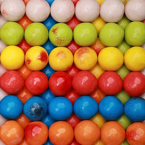 Lightning Bolts Sour-Filled Gumballs - 1 Inch Bubble Gum Balls - 1.7 LB Resealable Bag - Assorted Fruit Flavors with Tangy Sour Center - Bulk Candy