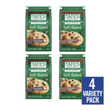 Tate's Bake Shop Soft Baked Cookies Variety Pack, Dark Chocolate Chunk and Chocolate Chip, 4-8 oz Bags