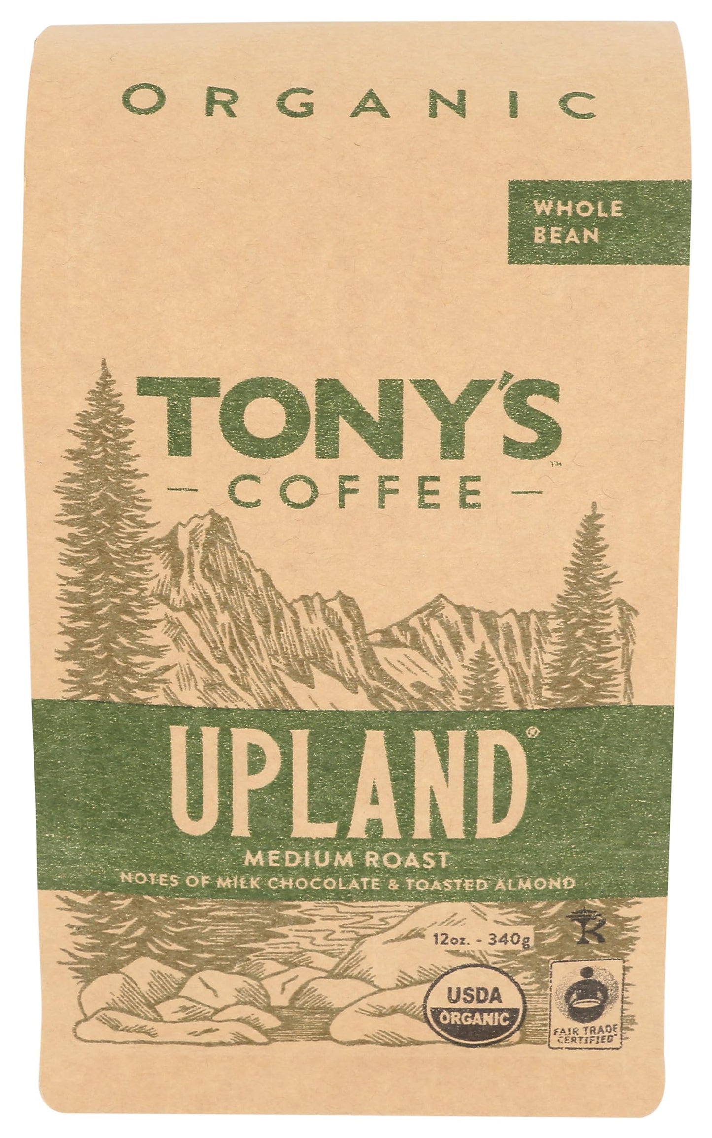 TONYS COFFEE Organic Upland Blend, 12 OZ