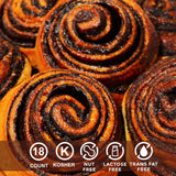 Chocolate Breakfast Pastries | 18 Cookies Individually Wrapped | Chocolate Bun Snack Cakes | On the Go Snacks for Kids & Adults | Great Travel Food |