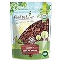 Food to Live Organic Dry Roasted Pecan Halves with Himalayan Salt, 1 Pound Non-GMO, Oven Roasted Lightly Salted Nuts, No Oil Added, Vegan Snack