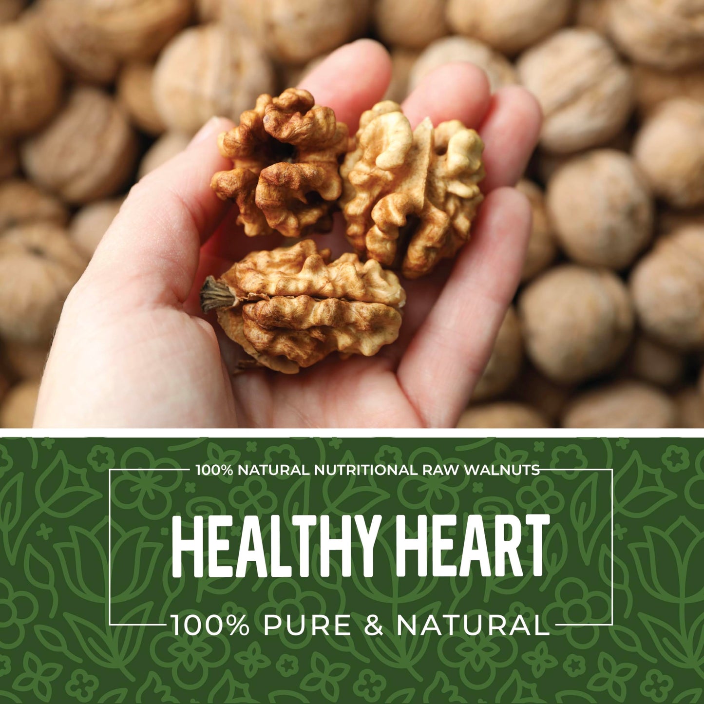 Herbaila Walnuts in Shell 1lb, Walnuts Whole. Raw Walnuts Unsalted, Easy to Crack, Perfect for Snacking, Cooking or Baking, Packed in USA Whole