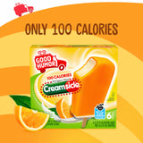 Good Humor Ice Cream Bars For a Delicious Frozen Dessert Creamsicle Just 100 Calories Per Bar 16.5 oz 6 Count