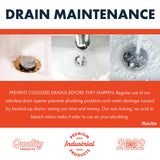 Made Here Co. - Quick-Acting Liquid Drain Opener - Dissolves Grease, Hair, Food & More - Prevents Plumbing Problems - Non-Fuming, No Acid or Bleach