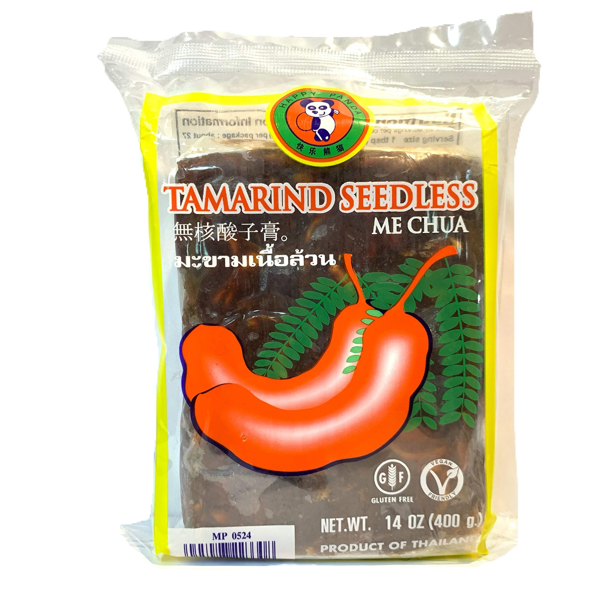 Happy Panda Seedless Tamarind Paste 14oz x 2 Pack (Imli | Me Chua | Tamarindo)
