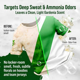 blue fresh Activewear Laundry Detergent Sheets - Gardenia Scent Sports Detergent Sheets for Sweat & Workout Clothes, Lipase Washer Sheets for Sport