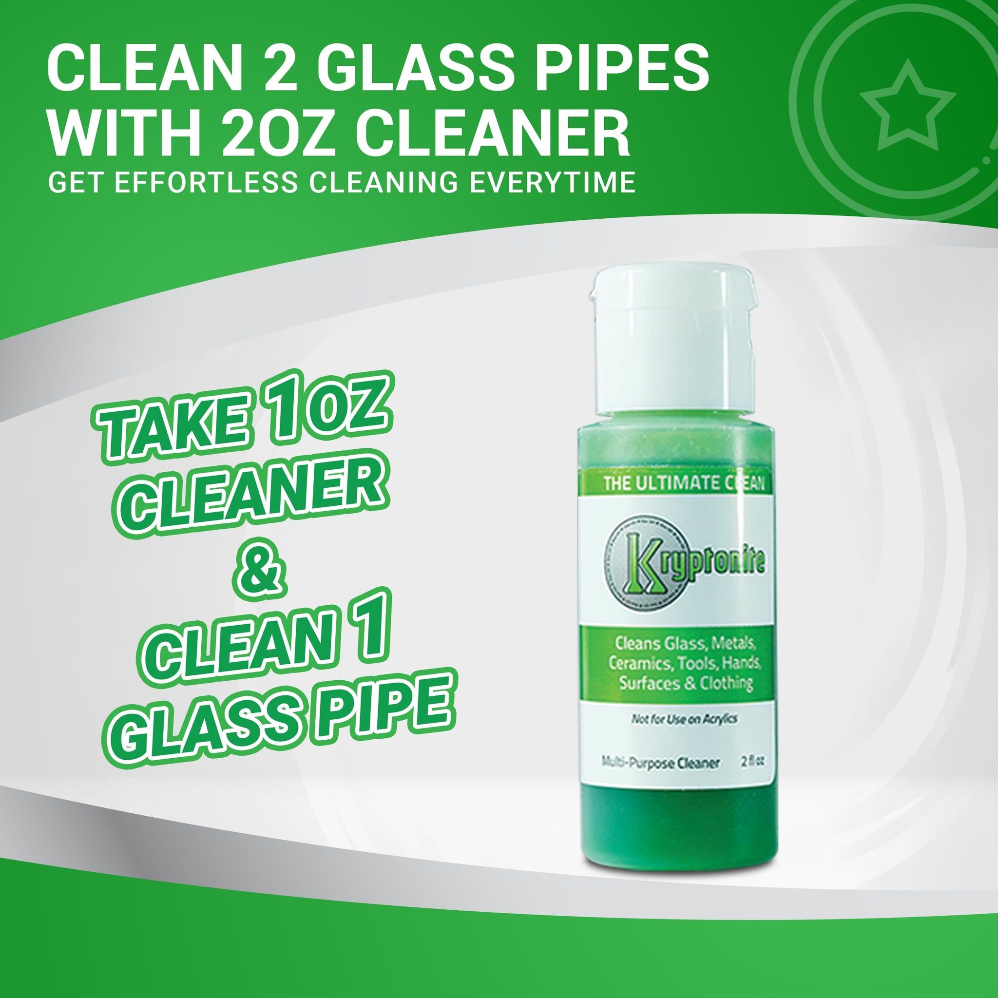 KLEAR Kryptonite Multipurpose Glass Cleaner | Powerful Cleaning Combo of 5 in 1 | Glass Friendly & Alcohol-Free Glass Cleaner| Coat, Relax, Rinse | 2