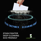 LAUNDRYNATURAL Laundry Detergent Sheets - Premium Wash & Enzymatic - Eliminate Sweat Odors - Hypoallergenic - Fresh Scent (102 loads) 51 Laundry