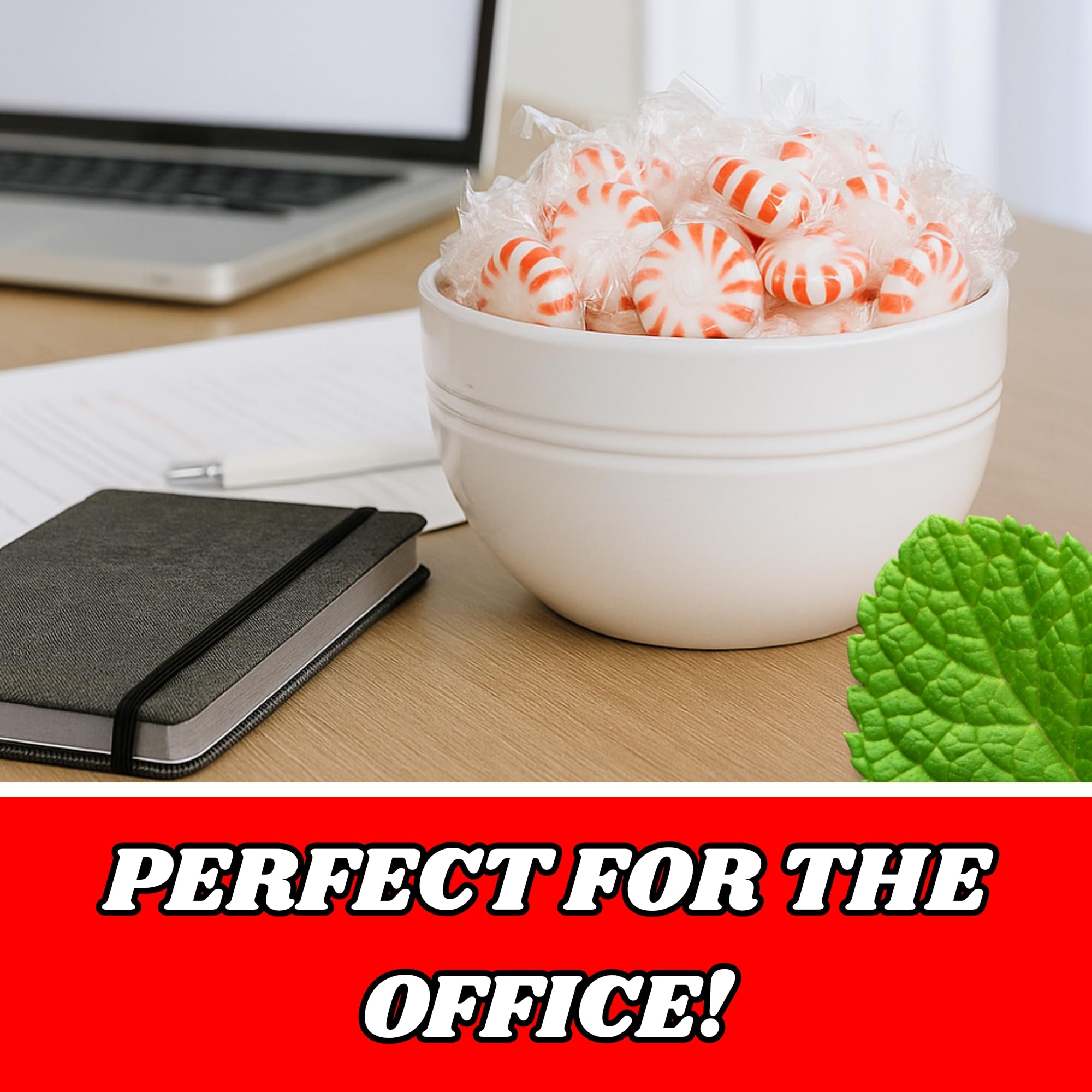 Starlight Peppermint Candy, 1 Pound Bulk Bag (Approx. 85 pcs.) | Individually Wrapped Mints | Starlite Mints for Office Bowls, Holiday Parties & Candy