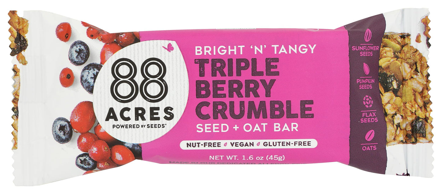 88 ACRES Triple Berry Seed Bar, 1.6 OZ