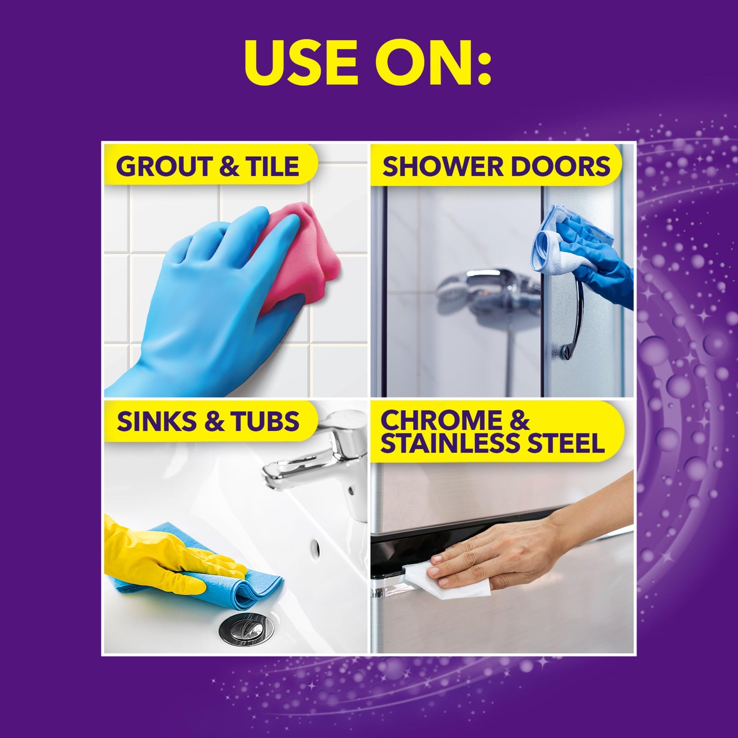 OxiClean Bathroom Cleaner, Shower, Tub & Tile, Powered by OxiClean Stainfighters, 32 oz