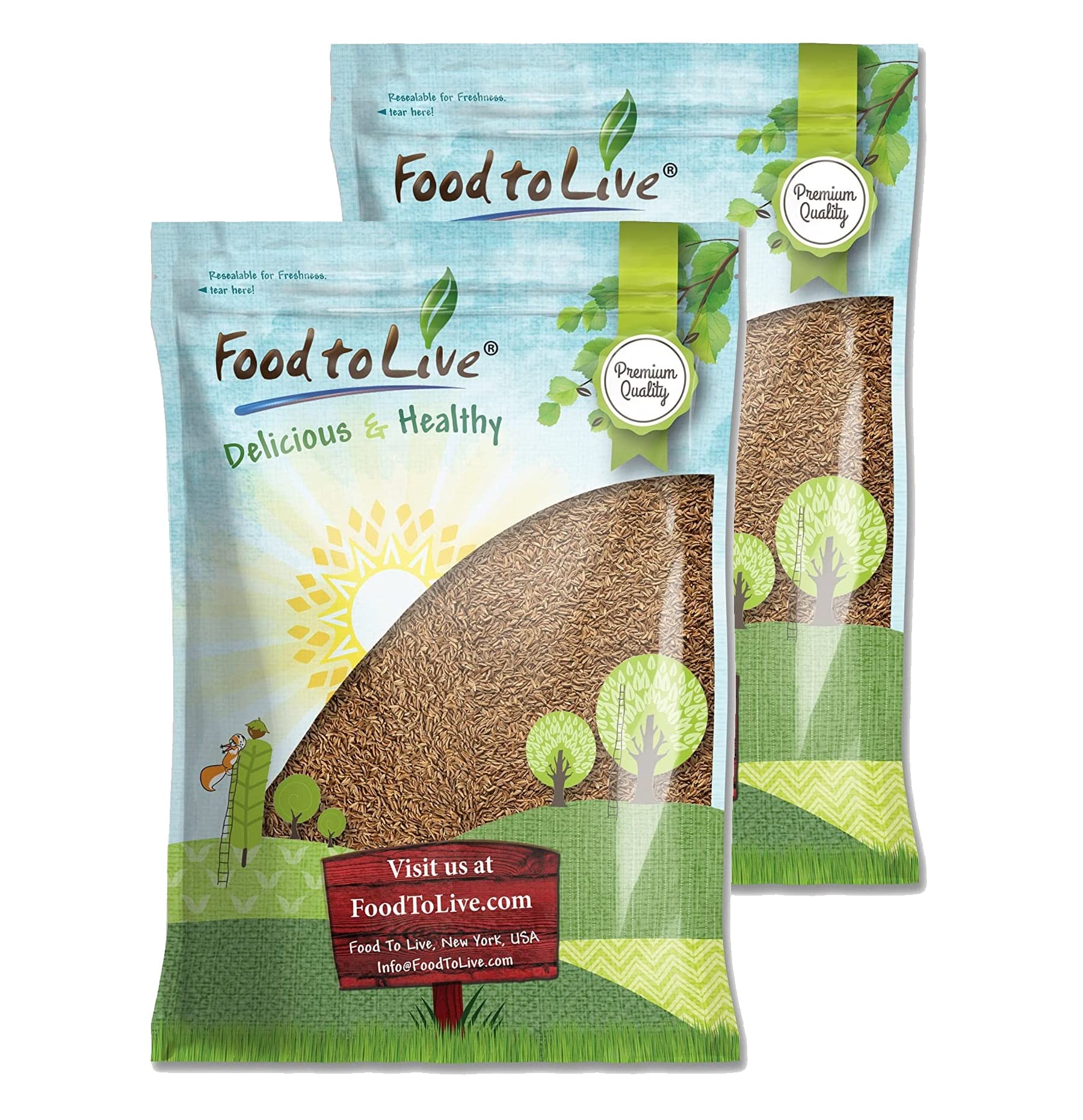 Food to Live - Caraway Seeds, 10 Pounds Whole Raw Dried Caraway Seeds, Kosher and Vegan, Bulk Savory Spice. Rich in Dietary Fiber and Minerals