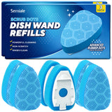 Scrub Dots Dishwand Refills for Scotch-Brite Dishwand, Non Scratch Scrubber Replacement Sponge Head, Heavy Duty Dish Wand Brush Refill, Dish Soap