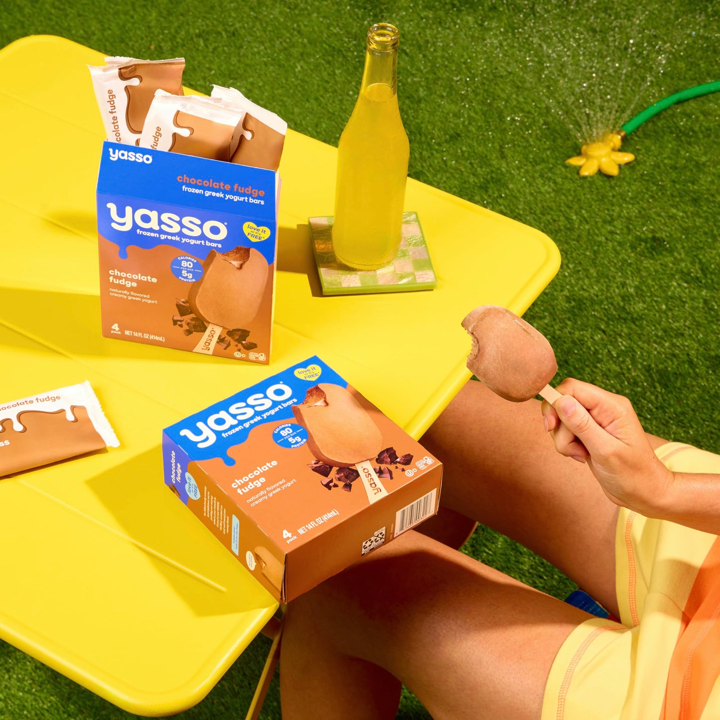 Yasso Frozen Greek Yogurt Bars Chocolate Fudge 4 Count for a, 14 FZ