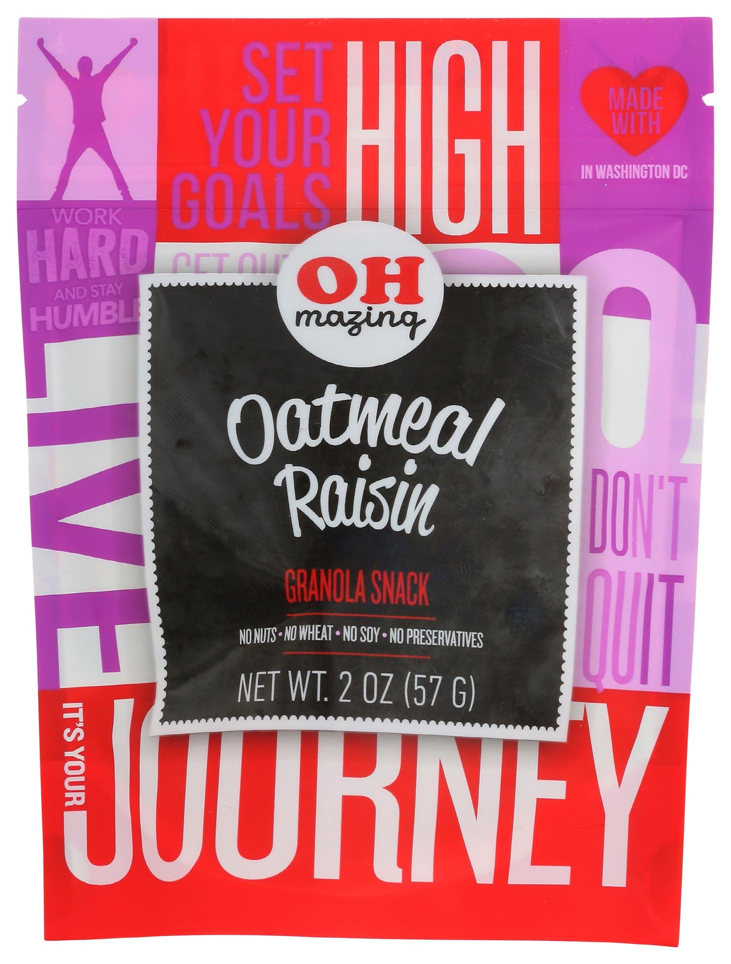 Oh Mazing, Bar Granola Oatmeal Raisin Snack Size, 2.5 Ounce