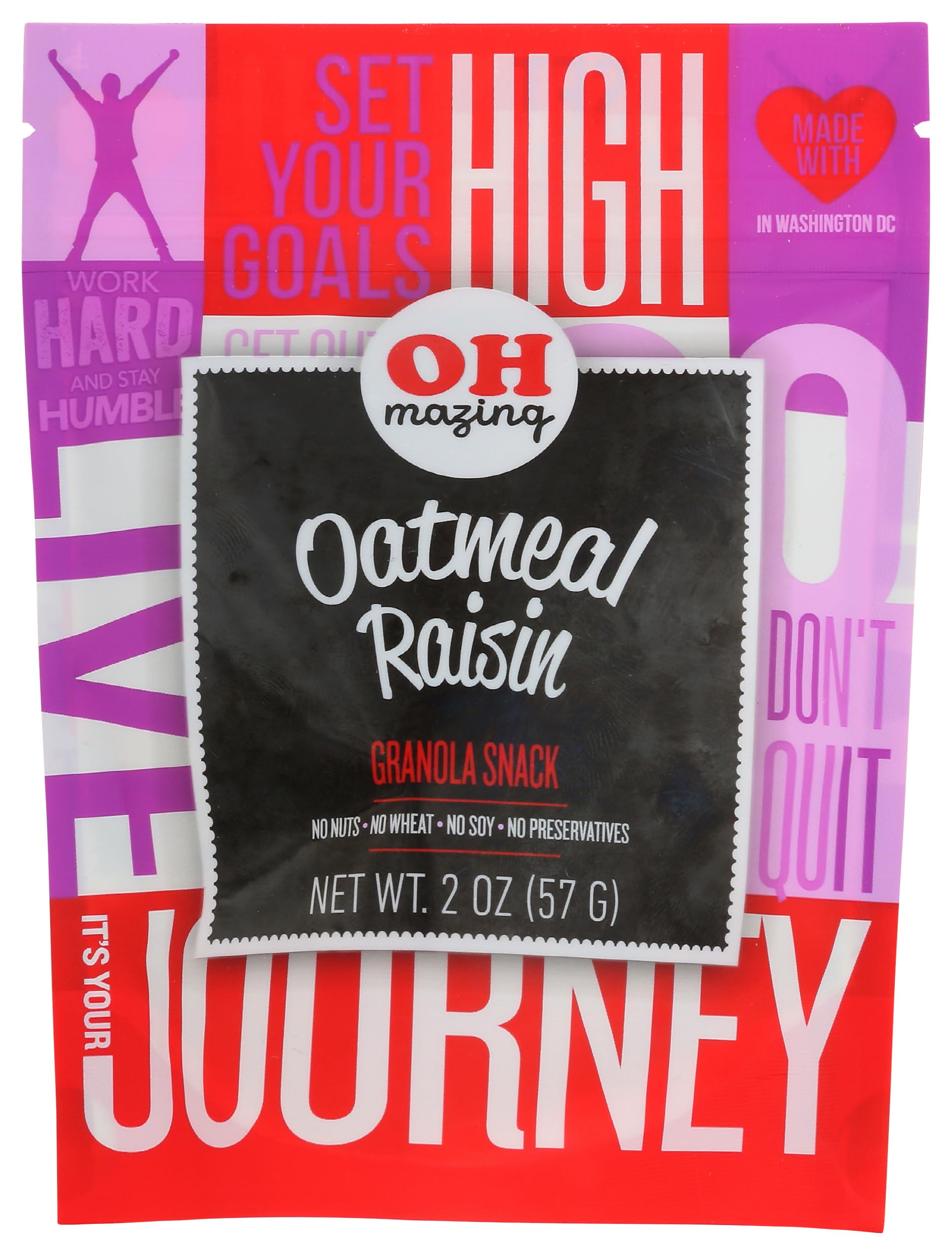 Oh Mazing, Bar Granola Oatmeal Raisin Snack Size, 2.5 Ounce
