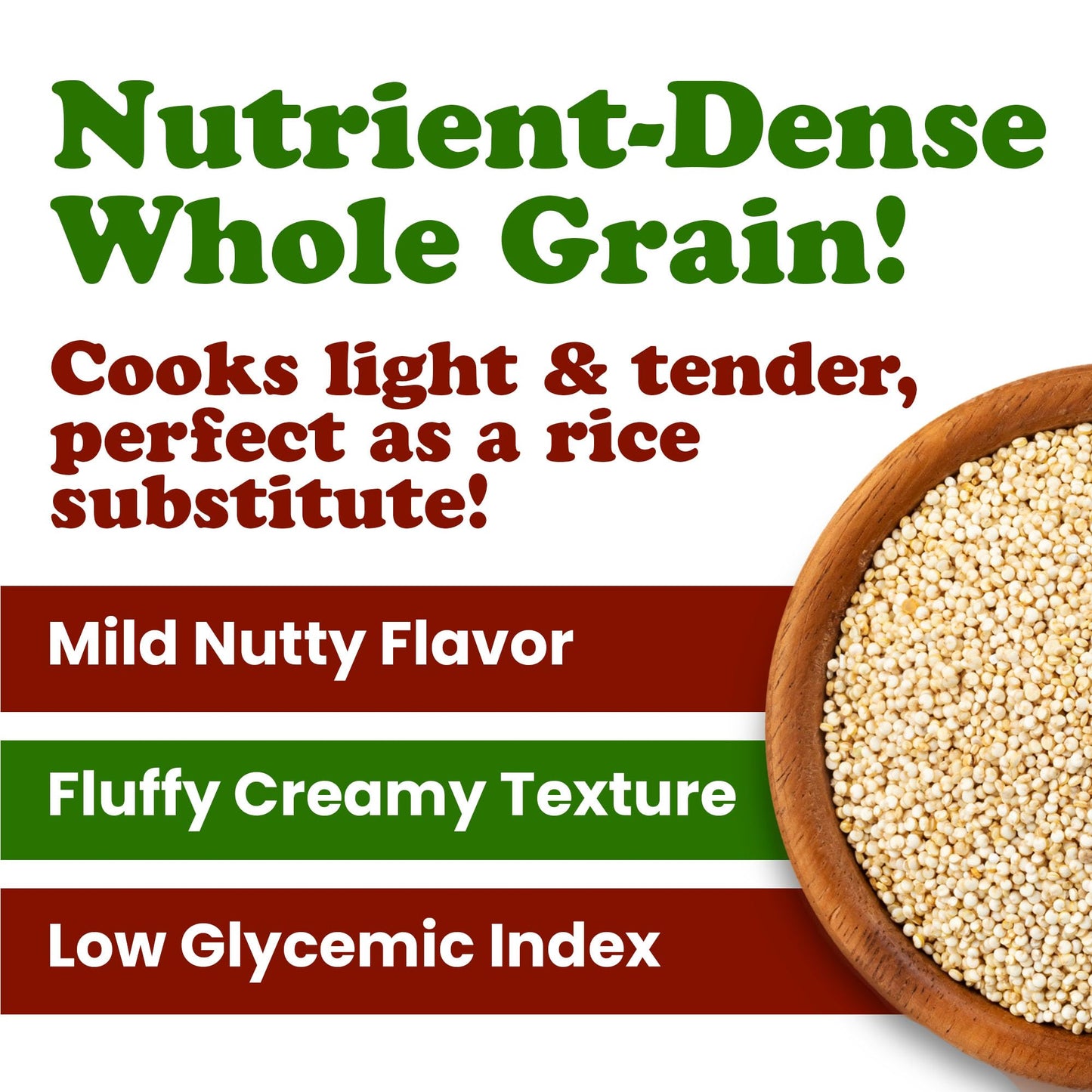 Food to Live White Quinoa, 12 Ounces- All Natural Whole Grain, Perfect for Salads, Soups, Quick and Easy to Cook, Meal Prep, Rice Substitute, Vegan, Kosher, Bulk