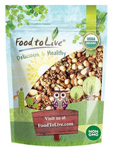 Food to Live Organic Keto Raw Nuts Mix, 8 Ounces - Snack Contains Non-GMO Brazil Nuts, Pecans, Walnuts, Hazelnuts & Macadamia Nuts, Low Carb Vegan