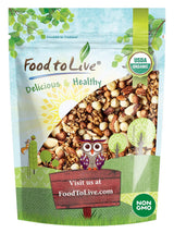 Food to Live Organic Keto Raw Nuts Mix, 8 Ounces - Snack Contains Non-GMO Brazil Nuts, Pecans, Walnuts, Hazelnuts & Macadamia Nuts, Low Carb Vegan