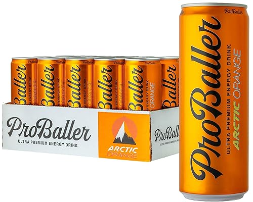 ProBaller Clean Energy Drink - Athlete-Grade Energy for Focus & Performance, Sweetened with Organic Agave, NSF Certified for Sport, Natural Caffeine