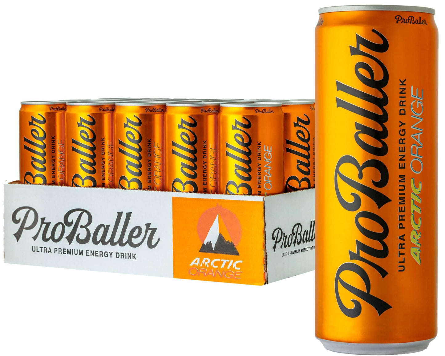 ProBaller Clean Energy Drink - Athlete-Grade Energy for Focus & Performance, Sweetened with Organic Agave, NSF Certified for Sport, Natural Caffeine