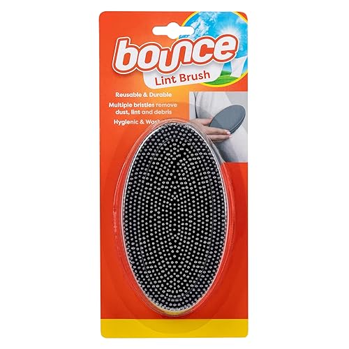 Bounce Lint Brush, Removes Dust, Lint, and Debris, Hygenic and Washable for Reuse