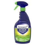 Microban 24 Hour Bathroom Cleaner and Sanitizing Spray, Fresh Scent - 32 Ounce (Pack of 2)2