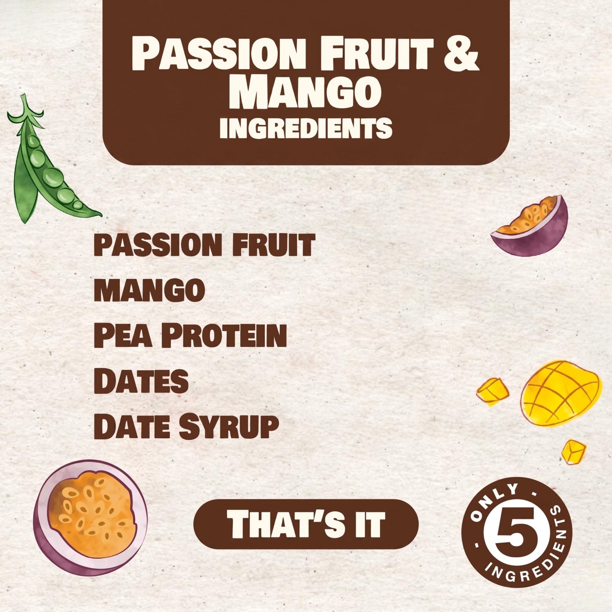 FRUIT BOUND High Protein Vegan Bars No Sugar Added Gluten Free Plant Based All Natural From Pea Protiens, Fruit, Dates Meal Replacement Healthy Snacks