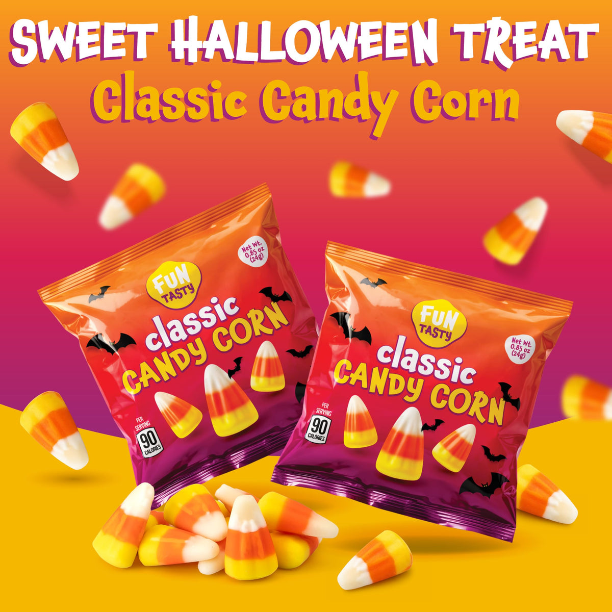 Candy Corn, Halloween Candy Individually Wrapped - 80 Packs
