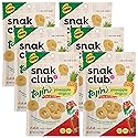 Snak Club Tajin Pineapple Rings Gummy Candy with Chili & Lime Seasoning, Gluten-Free, Vegan, 5 oz Resealable Bag (Pack of 6)