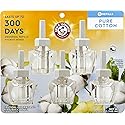 Arm & Hammer Plug in Scented Oil 5 Refills, Pure Cotton, 3.24 Oz