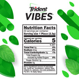 Trident Vibes Sugar Free Gum, Spearmint Rush Flavor, 1 Go-Cup (40 Pieces Total)