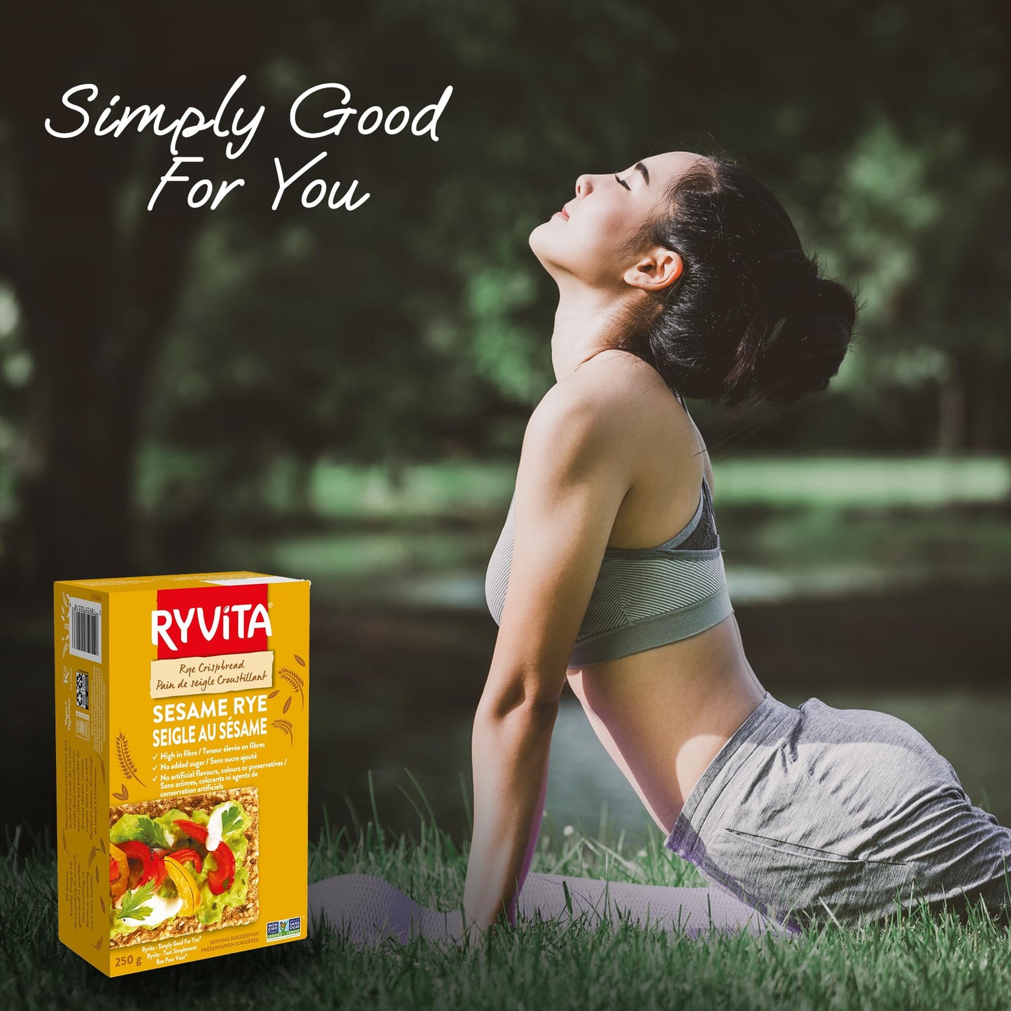 Ryvita Sesame Rye Crispbread, 125 GR