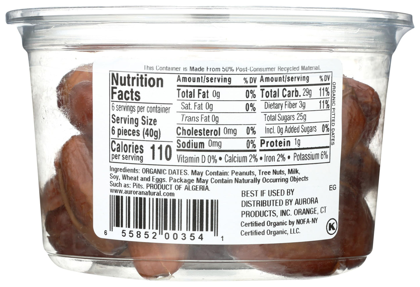 AURORA PRODUCTS Organic Pitted Dates, 9 OZ