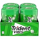 Trident Vibes Spearmint Rush Sugar-Free Chewing Gum, 4 Bottles of 40 Pieces (160 Total Pieces)